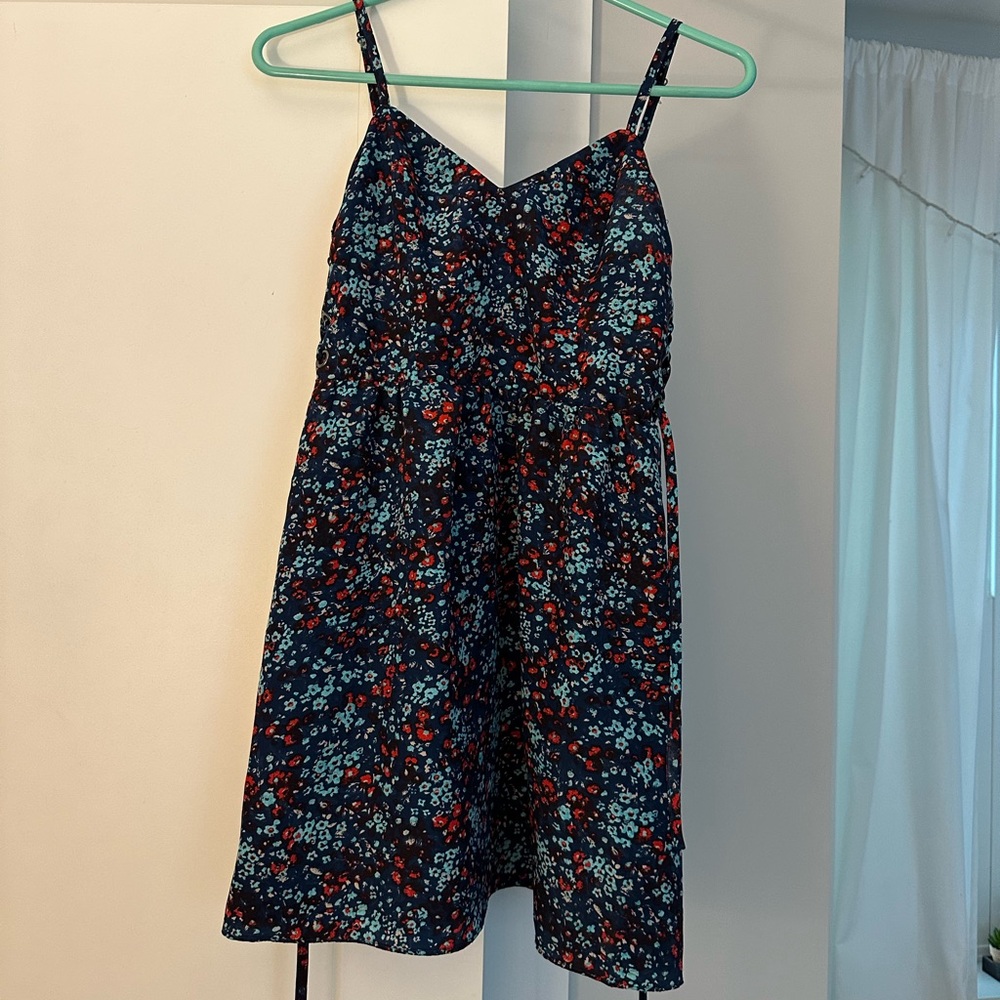 Parker floral satin mini dress size XS